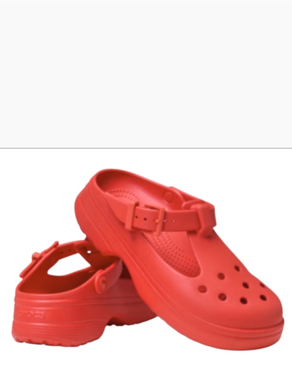 CROCS Classic Mary Jane Clog - Cherry Red, Size Women’s 8, NWOT
